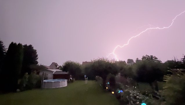 Bild: Gewitter gestern Abend