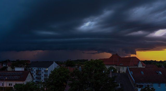 Bild: Gewitterstimmung gestern Abend