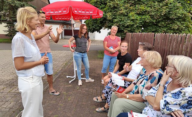 Bild: B&uuml;rgermeisterin Rieger zu Besuch in Steigerthal