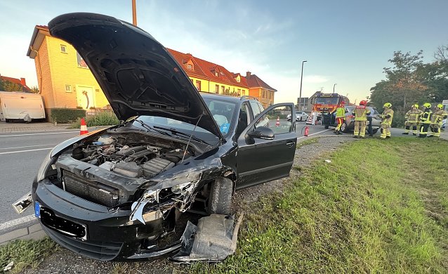 Bild: Unfall in der Helmestra&szlig;e