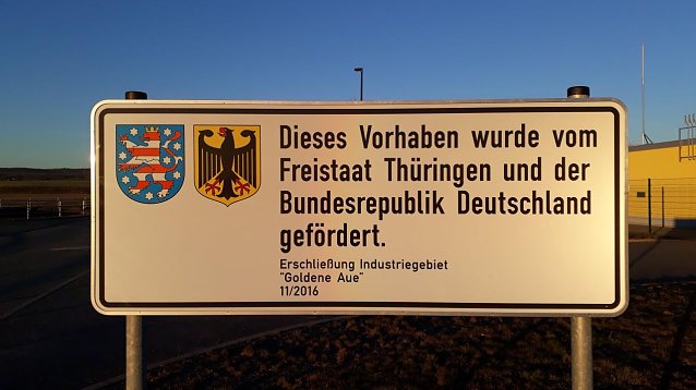 Bild: Das Industriegebiet liegt weiter brach