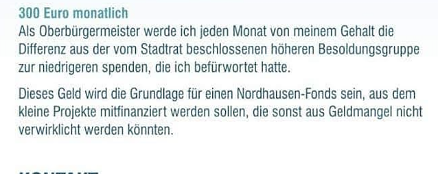 Bild: Auszug aus einem Wahlwerbeflyer Kai Buchmanns im September 2017