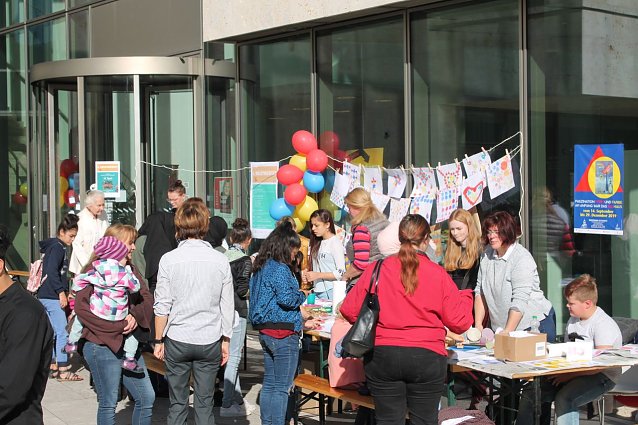 Bild: An der Bibliothek will man wie in 2019 wieder feiern