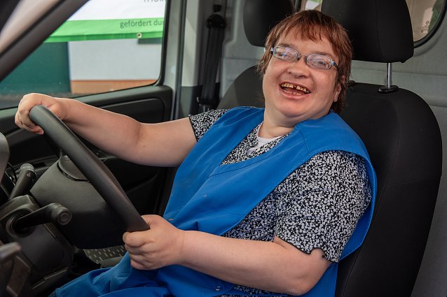 Bild: Verkehrserziehung in der Lebenshilfe