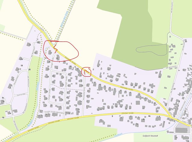Bild: Baustellenbereiche in Neustadt