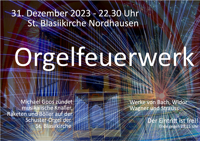 Bild: Orgelfeuerwerk in der Blasii Kirche