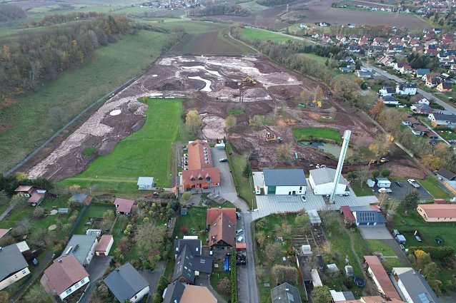 Bild: Baustelle Golfpark Neustadt von oben
