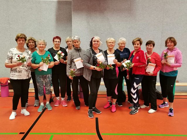 Bild: Die Gymnastikabteilung der TSG Salza