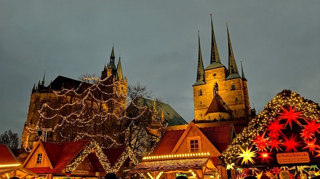 Bild: Erfurter Weihnachtsmarkt am 3. Adventswochenende 2024
