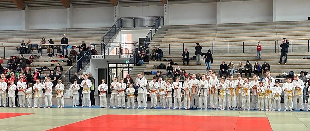 Bild: Judokas in der Wiedigsburghalle