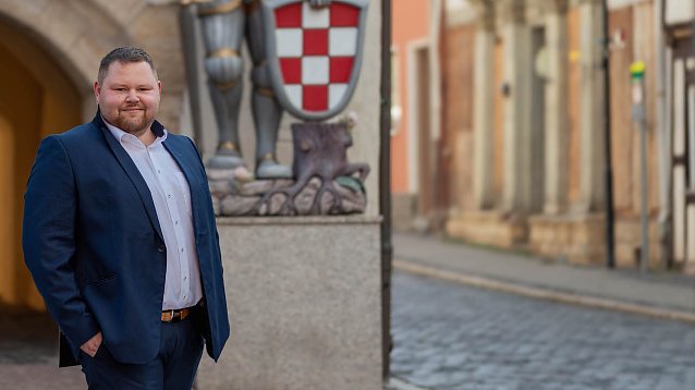 Bild: Tobias Grimm kandidiert zur Wahl des hauptamtlichen B&uuml;rgermeisters der Landgemeinde Bleicherode