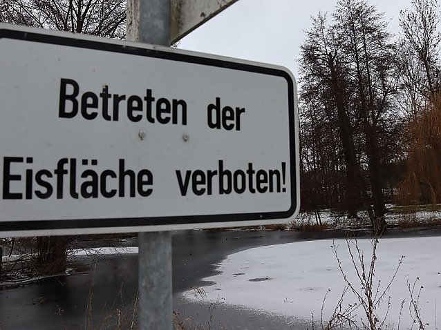 Bild: Hinweisschild im Stadtpark