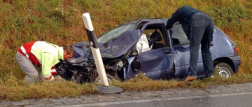 Bild: Unfall auf der B 243