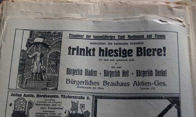 Bild: Zeitung von 1927
