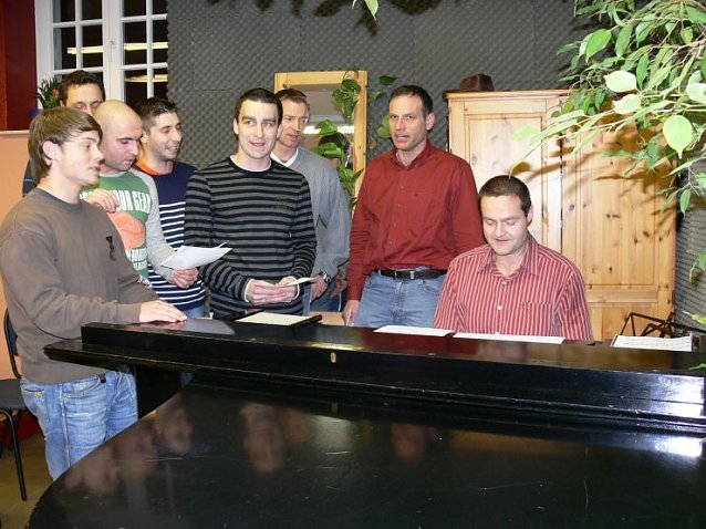 Bild: Sportler singen