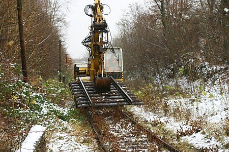 Bild: Schienenr&uuml;ckbau bei Herzberg