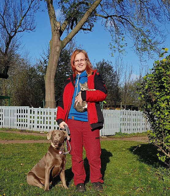 Bild: Tierheimleiterin Jennifer-Michaela Schenk