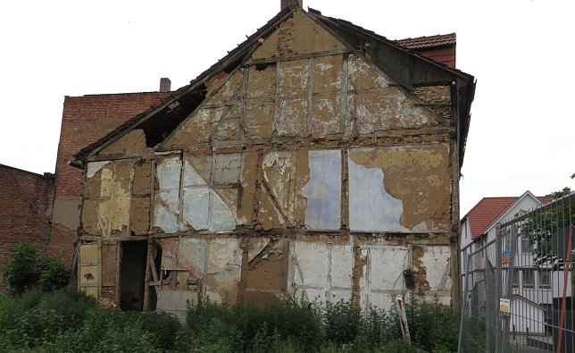 Bild: Hier soll nur noch die Fassade erhalten bleiben