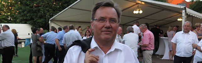 Bild: Richard Hentrich gestern zum Sommerfest im Landratsamt