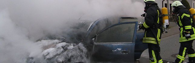 Bild: Auto ausgebrannt