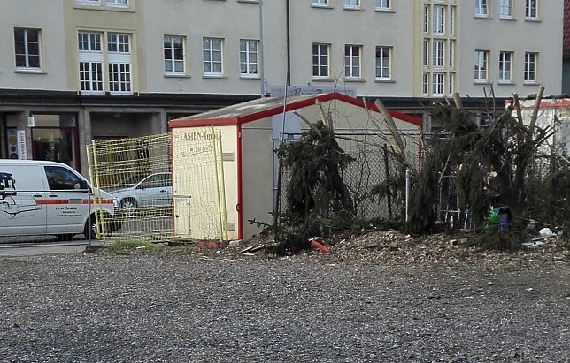 Bild: Schandfelck mitten in der Stadt