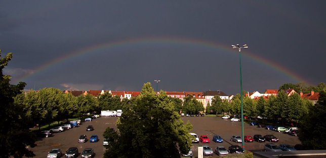 Bild: Regenbogen &uuml;ber Nordhausen