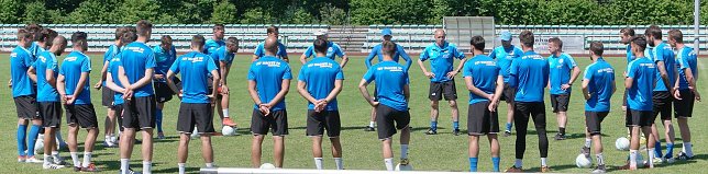Bild: Auftakt zum heutigen Training