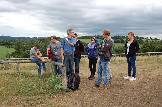 Bild: Studierende der Geologie w&auml;hrend der Feldarbeit 2015