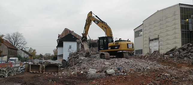 Bild: Hier stand einst der Viergeschosser