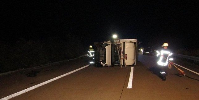 Bild: Unfall auf der Autobahn