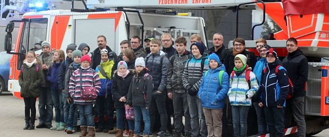 Bild: Besuch bei der Berufsfeuerwehr Erfurt