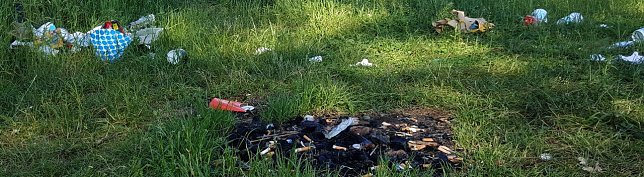 Bild: Respektlos gegen&uuml;ber der Natur und anderen Erholungssuchenden