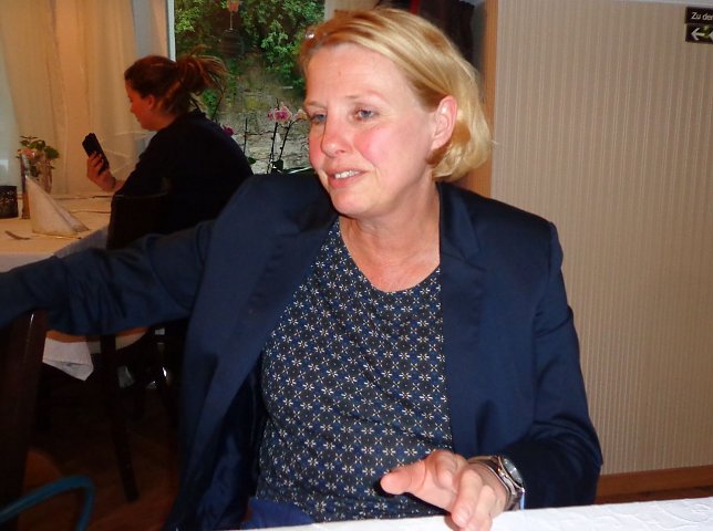 Bild: Jutta Krauth beim SPD-Stammtisch