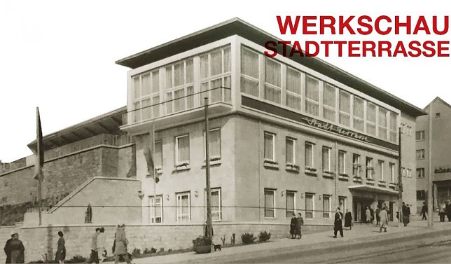 Bild: Historisches Foto mit Blick auf die Stadtterrasse.