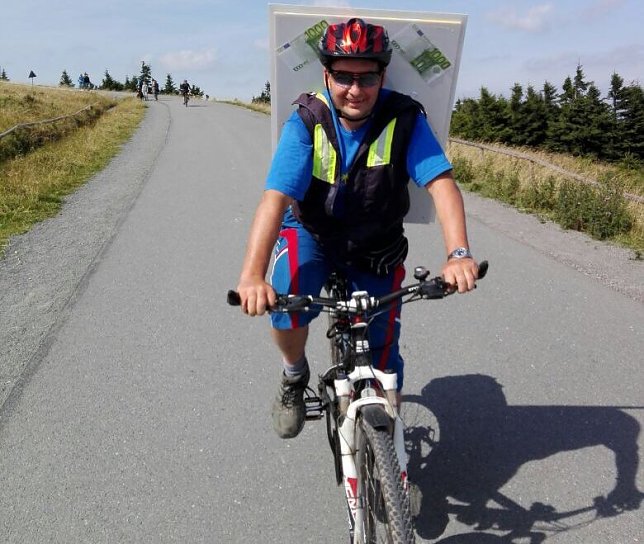 Bild: Heiko Windisch auf dem Weg zum Brocken