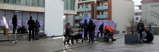 Bild: Vorbereitungen f&uuml;r die Dreharbeiten