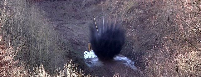 Bild: Gefundene Munition wird unsch&auml;dlich gemacht
