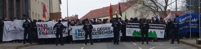 Bild: Halt in der Weberstra&szlig;e