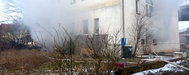Bild: Brand in leerstehendem Wohnhaus