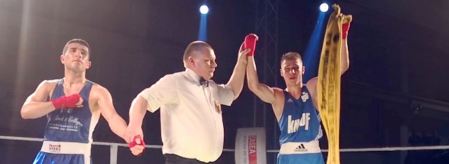 Bild: Richard Meinecke gewinnt seinen Kampf klar nach Punkten
