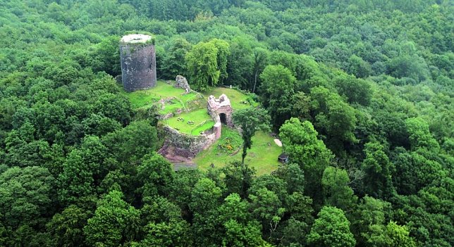 Bild: Die Ebersburg von oben