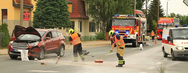Bild: Unfall auf der Helmestra&szlig;e
