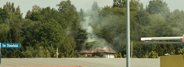 Bild: Brand am Kirchberg in Niedersachswerfen