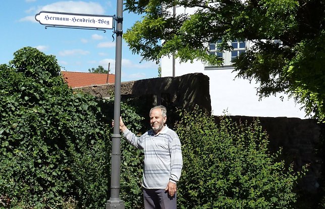 Bild: Manfred Knabe am Ziel seiner Bem&uuml;hungen
