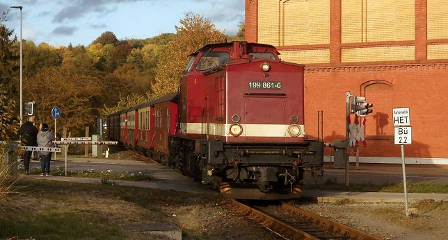 Bild: Harzkamel am Bahn&uuml;bergang Bochumer Stra&szlig;e