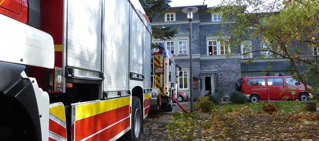 Bild: Feuerwehreinsatz im Park Hohenrode