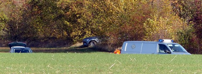 Bild: Grabungsarbeiten an den Fundstellen