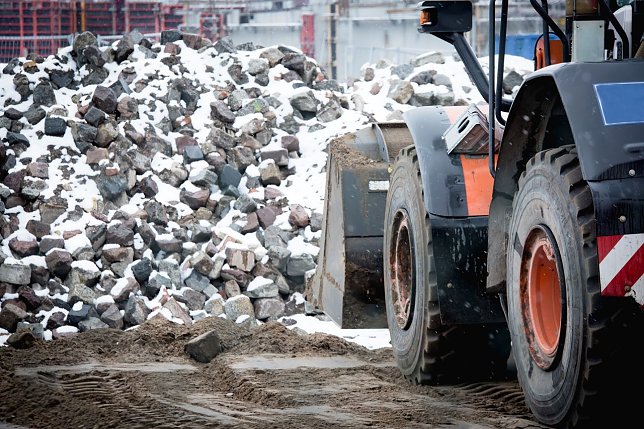 Bild: Winterbaustelle