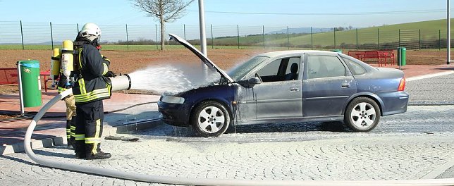Bild: Auto brannte aus