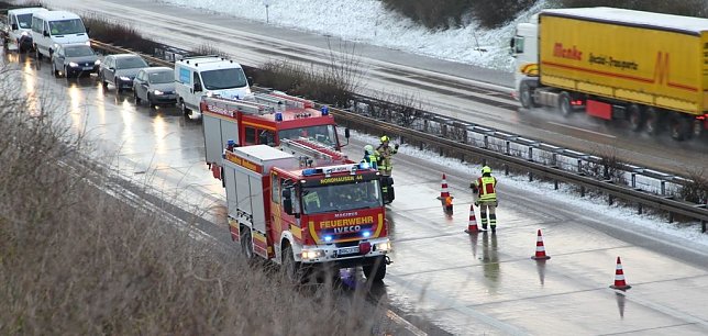 Bild: Unfall auf der A 38